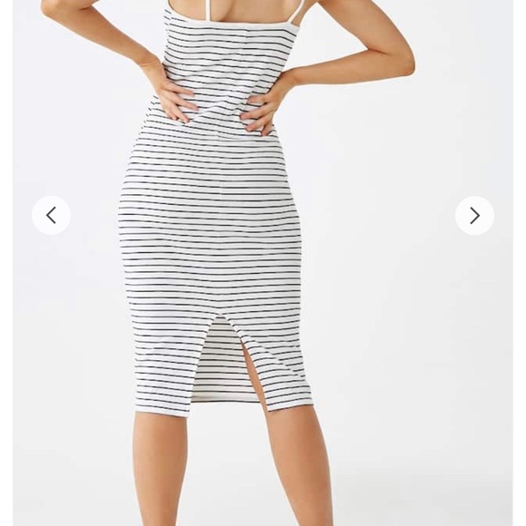 Forever 21 striped midi dress Clearance